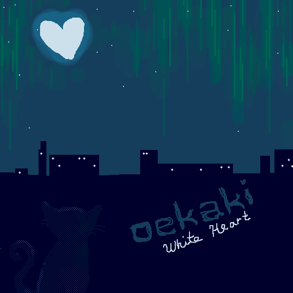 OEKAKI white heart Illustration/danissimo 2023/02/11 2:51