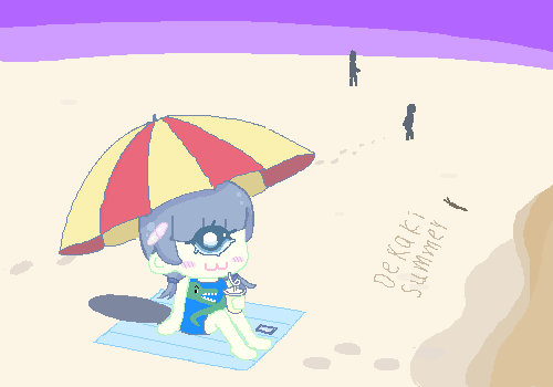 Cycloplady relaxing at beach by 3chih21 Cycloplady relaxing at beach by 3chih21